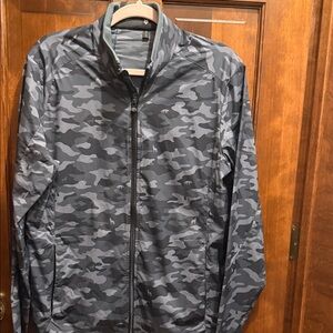 Greyson Men's Gray Camouflage Windbreaker
